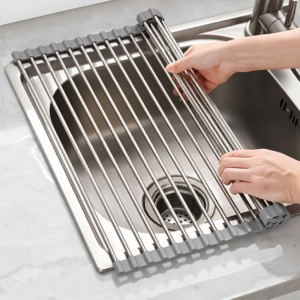 Roll Up Stainless Steel Sink Drying Rack