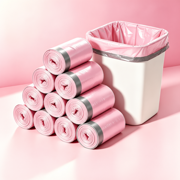 Ice Berry Pink Scented Drawstring Trash Bags